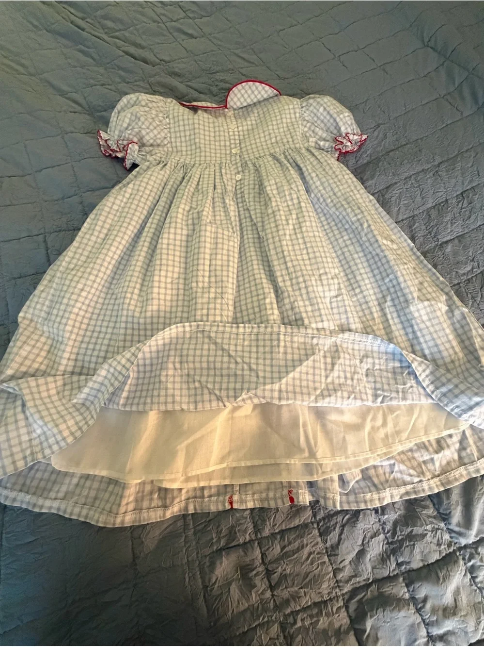 Smockingbird Girls Back to School Smocked Dress Girls Size 8